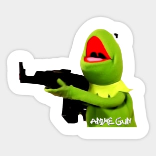 Muppets With Gun Sticker